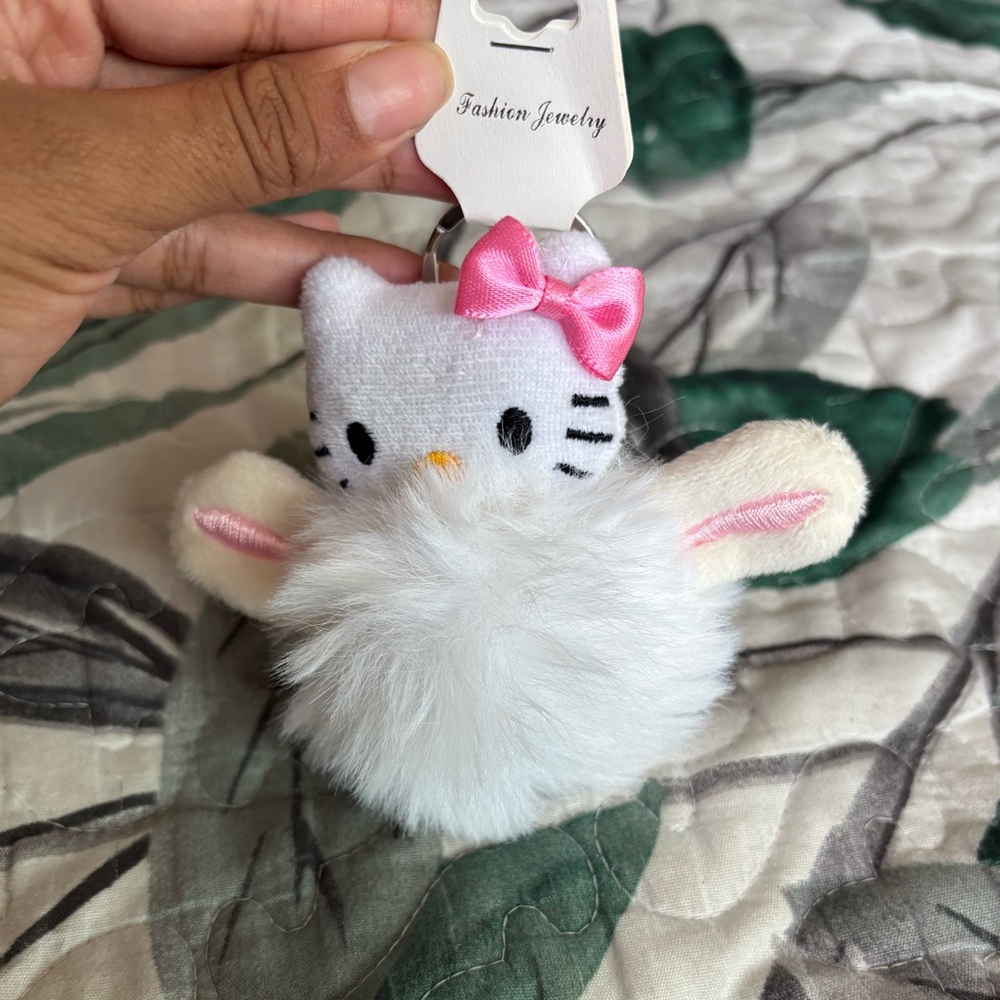Hello Kitty Plush Key Holder with Pink Bow